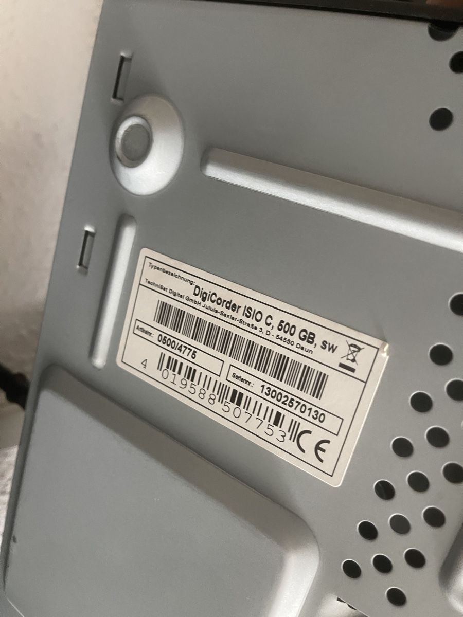 Technisat Ricevitori: TechniSat DigiCorder ISIO C 500GB  – Usato da Adligenswil venduto da th.hi 2