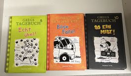 Gregs Tagebuch Band 8 9 10 Jeff Kinney guter Zustand