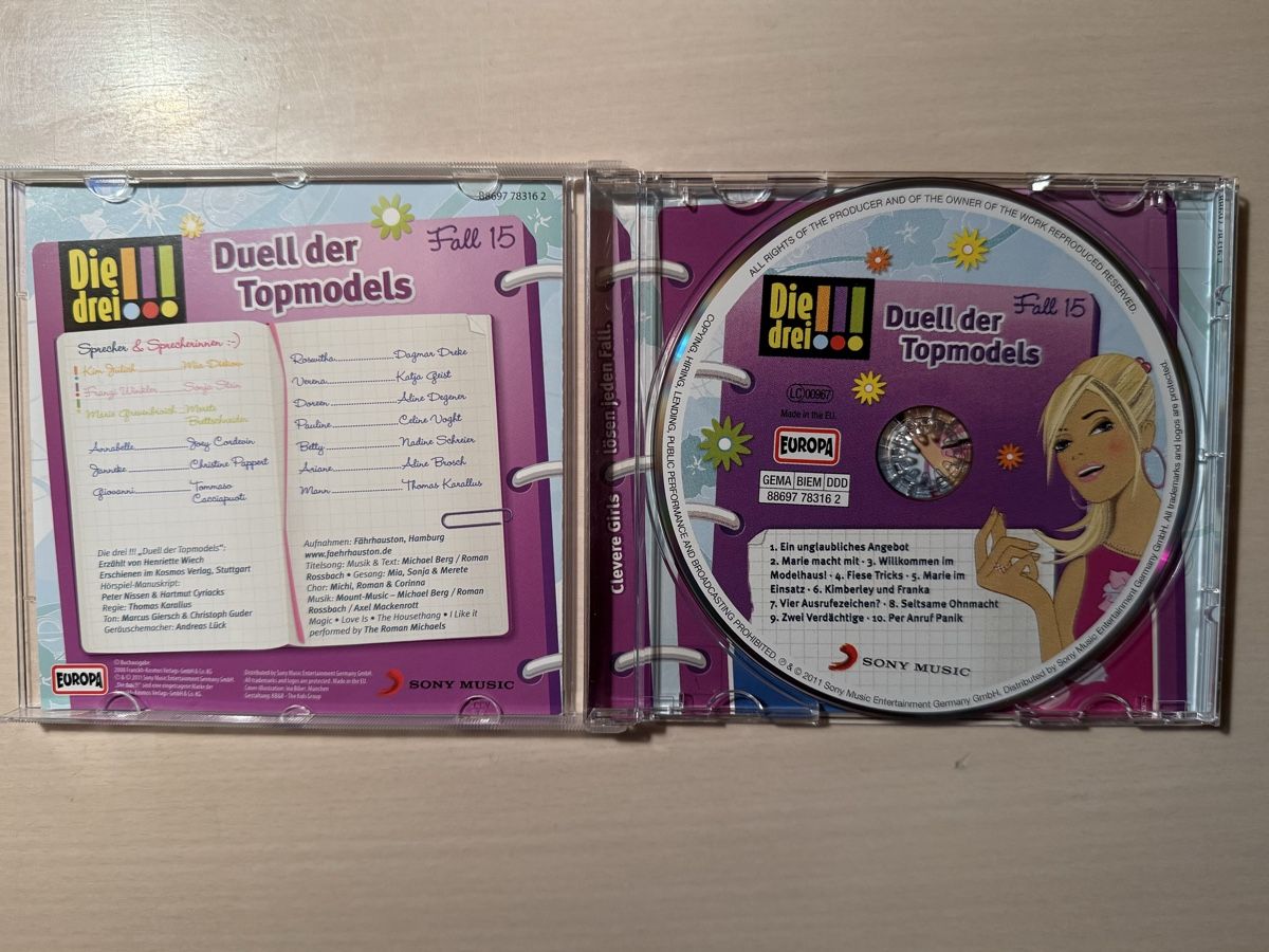 CD: Die drei !!! - Duell der Topmodels CD Fall 15 – Usato da Oberried Brienz venduto da Chyara 2