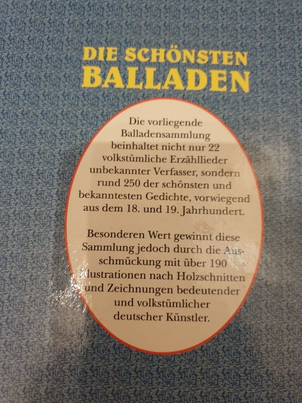 Libri: Die schönsten Balladen – Usato da Felben-Wellhausen venduto da Brummbaer90 1
