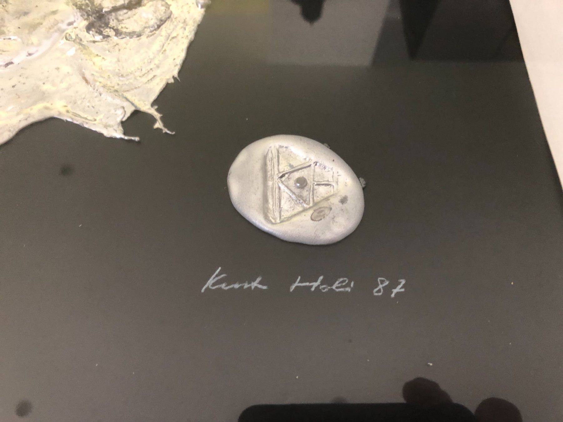 Foto & Immagini: Bild "Metall 2" Bleiguss sign. und dat. Kurt Holi 87 – Usato da Oftringen venduto da the_white_house 8