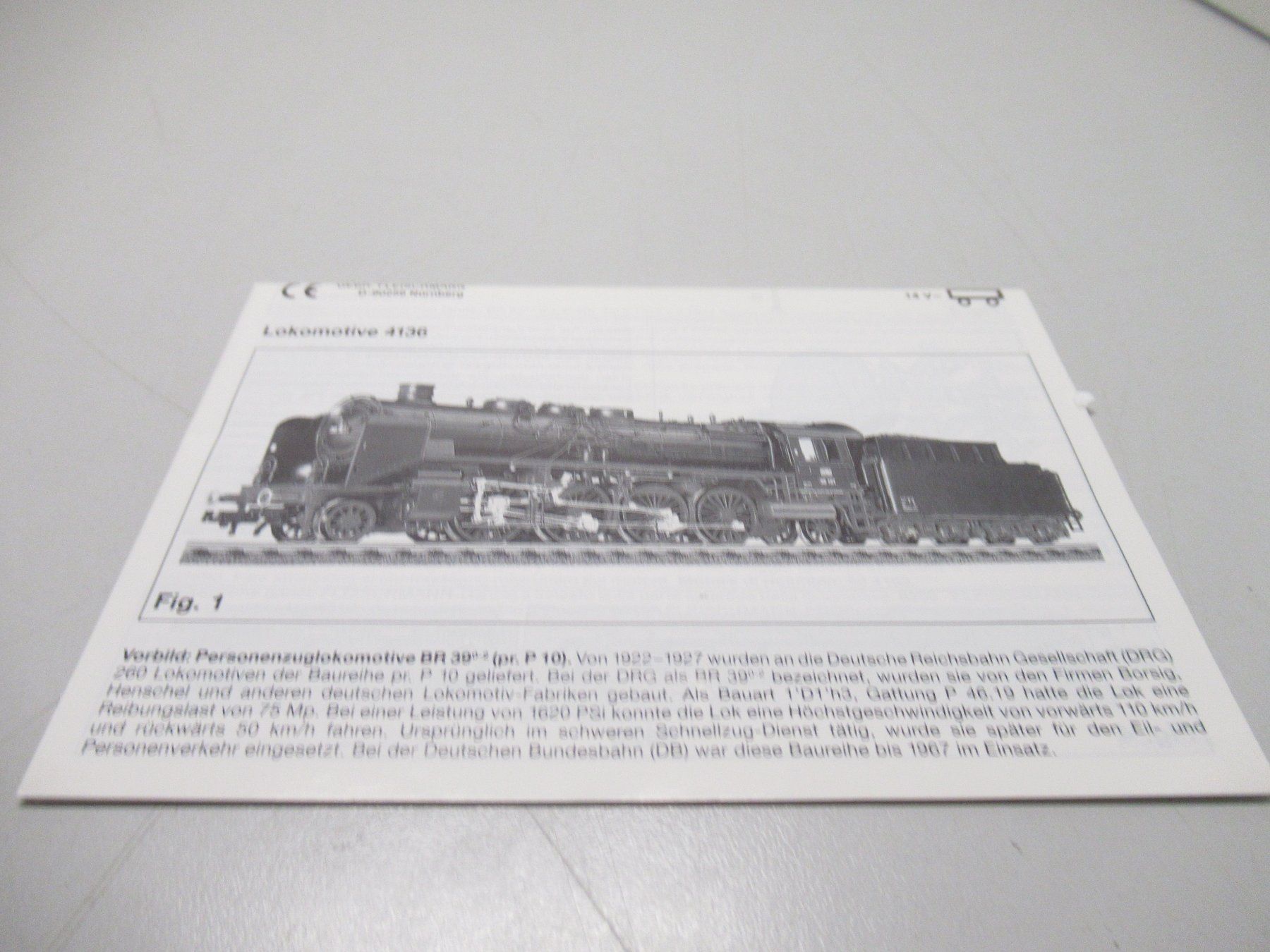 Fleischmann Modellini di ferrovie: Fleischmann 4136 Dampflok BR39 Deutsche Bundesbahn Analog H0 – Usato da Basel venduto da mhmarken 6