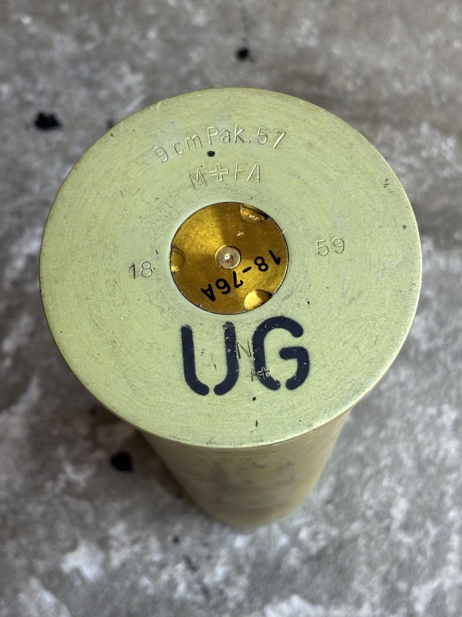 Schweizer Armee Armi bianche: Hülse 9cm Pak57 Alu – Usato da Neuenhof venduto da redballexpress 2