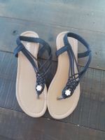 Schicke, schwarze Sommersandale Gr. 40  Neuwertig!