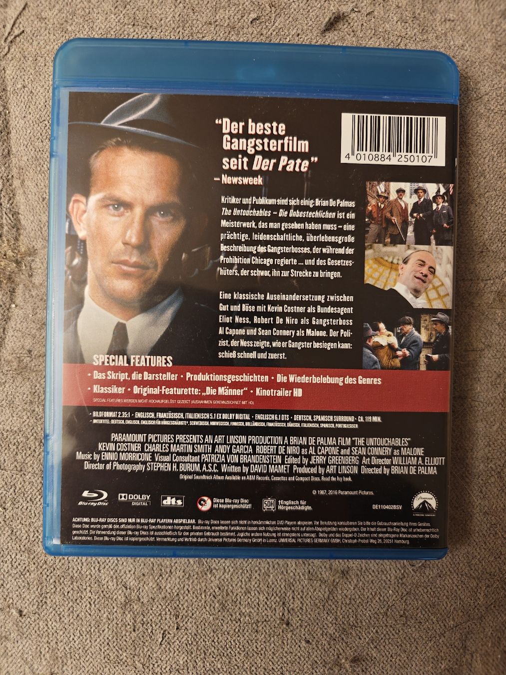 Tutti i DVDs: The Untouchables Bluray deutsch – Nuovo (secondo la descrizione) da Schwerzenbach venduto da Salamon33 1