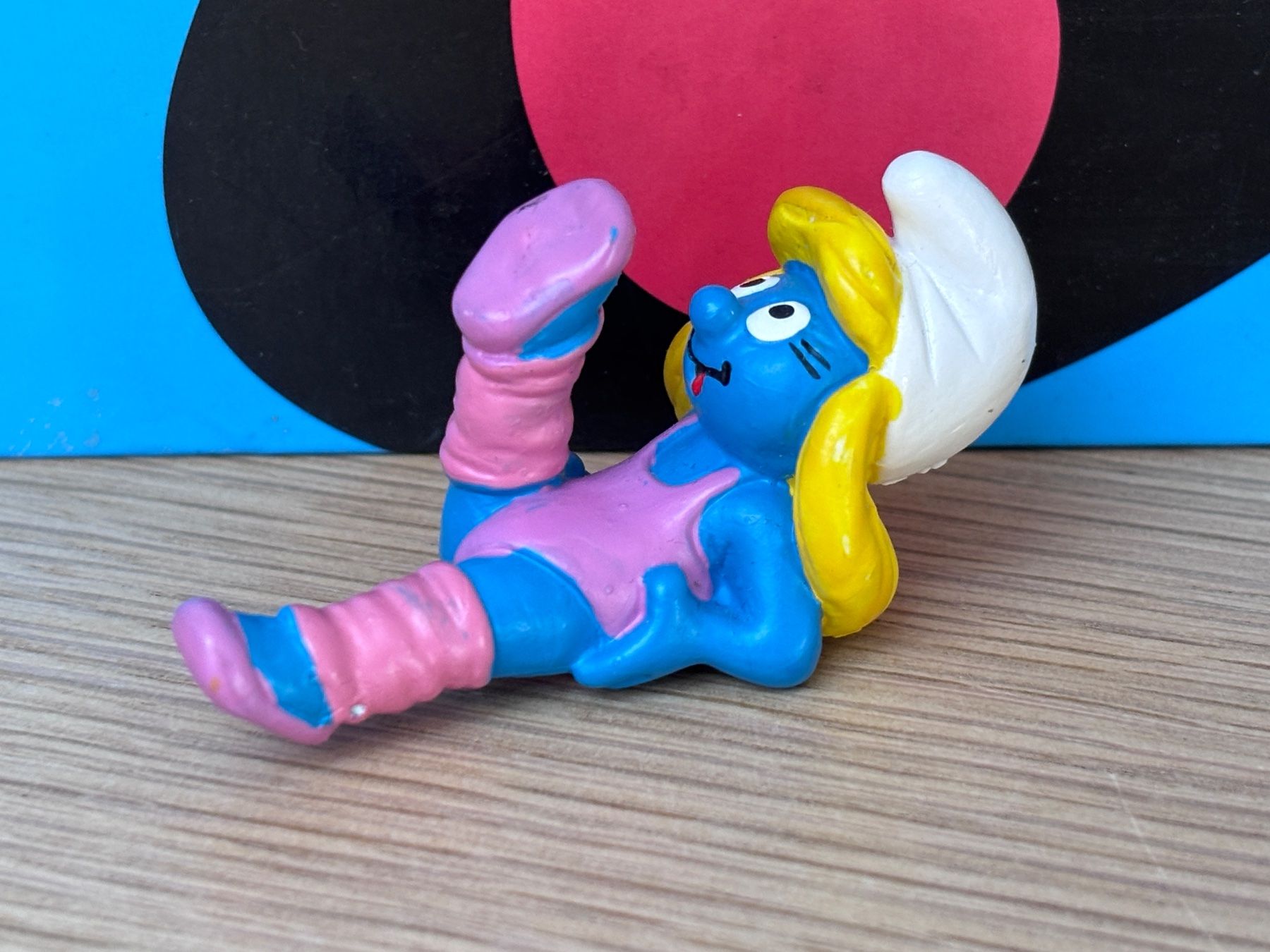 Schleich Statuette: Aerobic-Schlumpfine – Usato da Lyss venduto da Duckszone