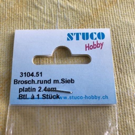 Broches & Aiguilles: LOT BROSCH. RUND MIT SIEB PLATIN – Neuf avec emballage d'origine à Ostermundigen par wini63 4