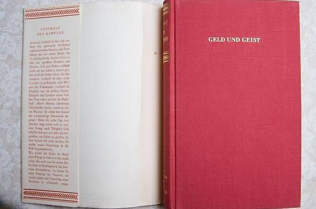 Libri: Jeremias Gotthelf: Geld und Geist – Usato da Basel venduto da storchenricardo 1