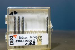 4x Bohrer VHM Dixi 1151, 1,95mm Durchmes