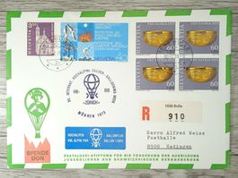 TR12 Enveloppe + Timbre Suisse 1973