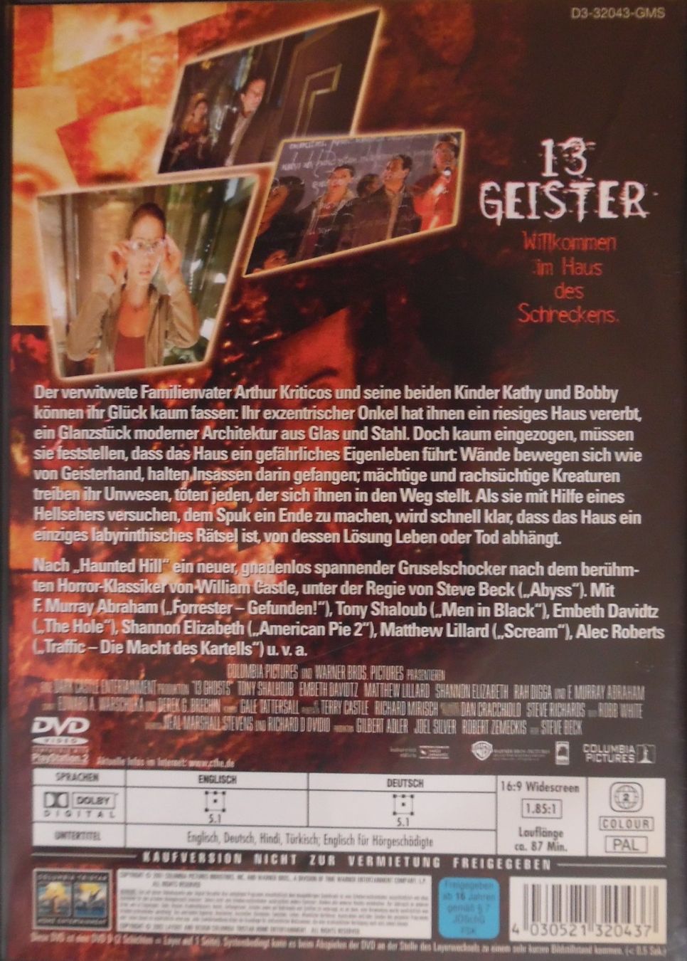 Tutti i DVDs: 13 Geister – Usato da Bellinzona venduto da Luna093 2