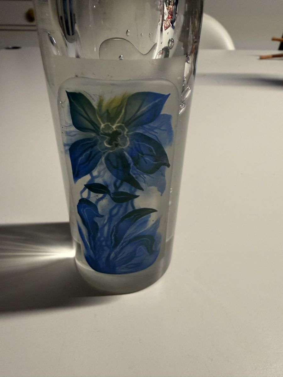Vasi & Recipienti: Glasstudio Bobuski Vase , blaue Blüte, Top! – Nuovo (secondo la descrizione) da BASEL venduto da zum_schneugge