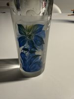 Glasstudio Bobuski Vase , blaue Blüte, Top!
