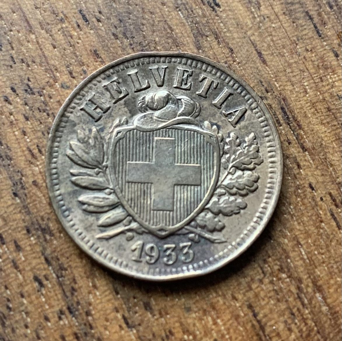 Tutti le monete: Schweiz 2 Rappen 1933 – Usato da Opfikon venduto da BananaGio01