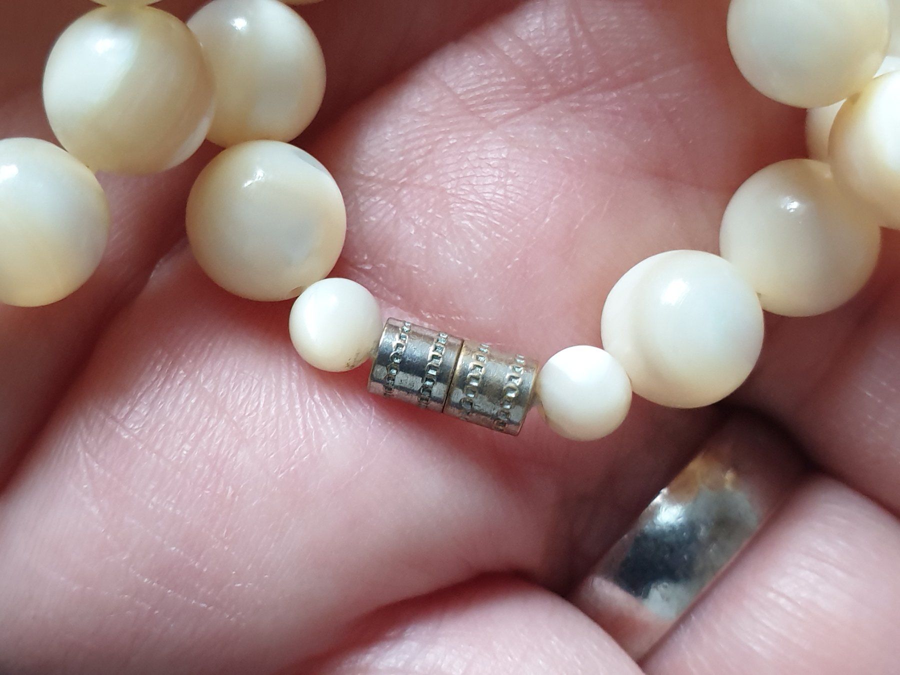 Catenine: Vintage Perlmutt-Halskette – Usato da Lengnau BE venduto da Mango888 3