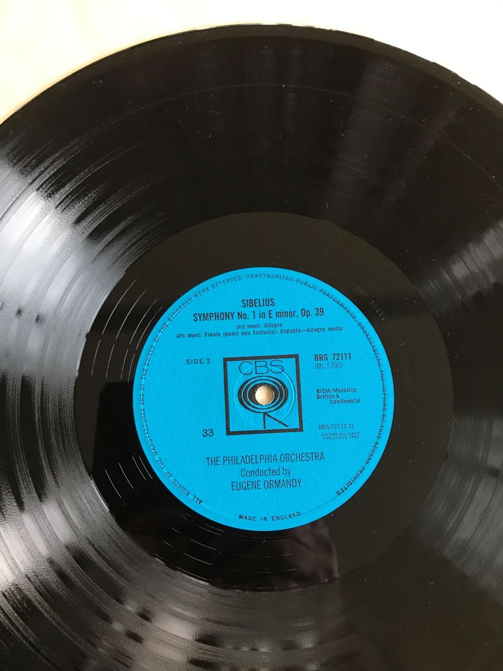 Dischi in vinile: LP Sibelius/Symphony No. 1 – Usato da Waldenburg venduto da Oliro75 3