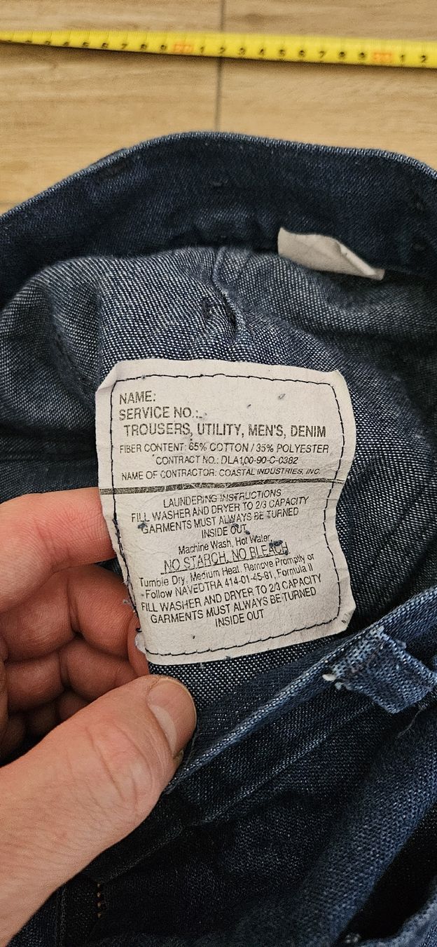 US Army Uniformi: pantalon us navy 90s denim – Usato da Venthône venduto da piz_py9h 3