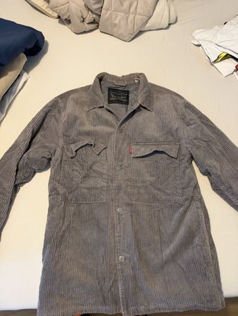 Levi Strauss corduroy jacket men grey size S