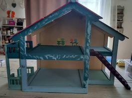 Puppenhaus Holz mit Zubehör