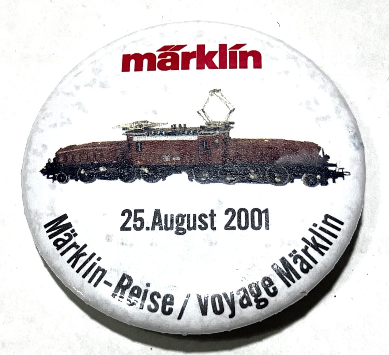 Plaketten & Abzeichen: Pin Märklin-Reise 25.August 2001 – Gebraucht aus Zürich von foufou2000 1