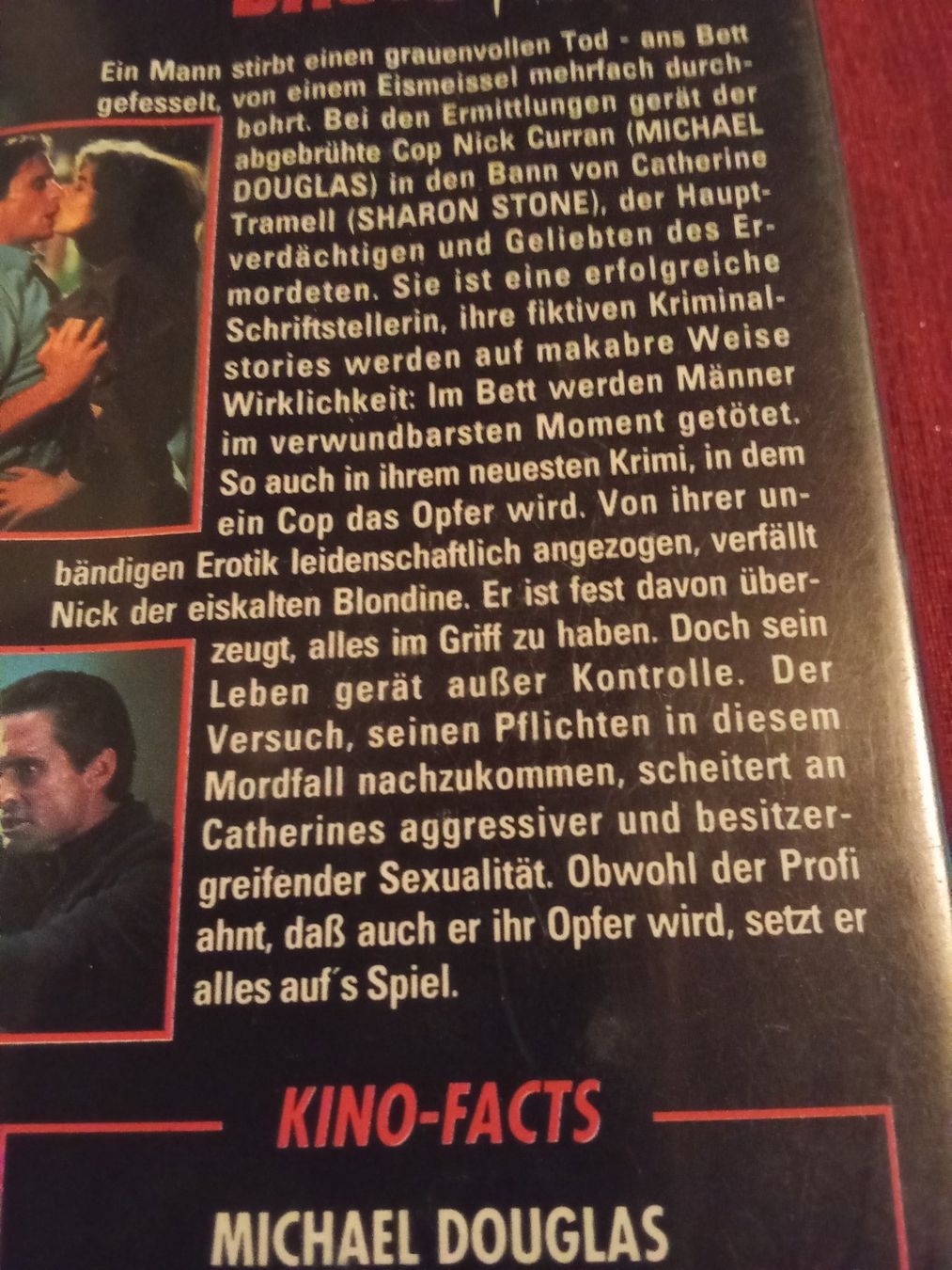 Tutti i VHS: Basic Instict (USA 1992) VCL VHS 5191 – Usato da Remetschwil venduto da Hofiii 2