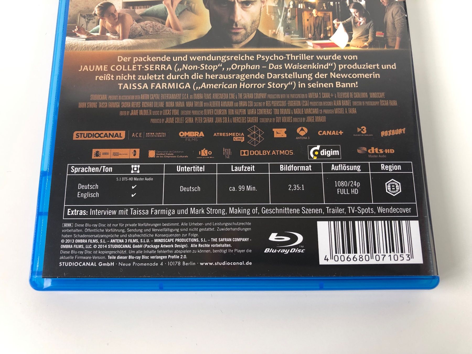 Tous les DVDs: Mindscape (2013) - Bluray – D'occasion à Bern par McFlurry_88 2