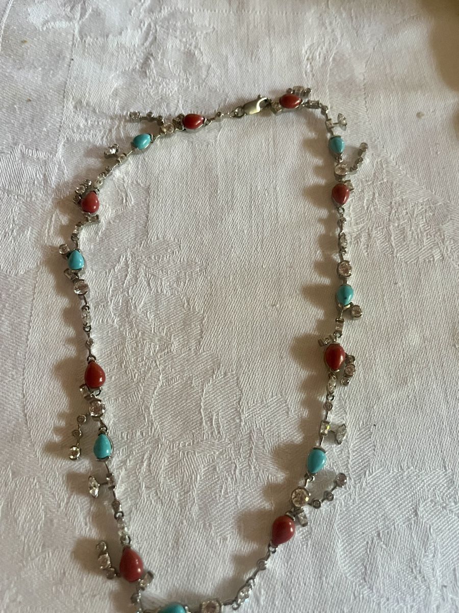 Catenine: Kette mit Korallen, Tuerkis – Nuovo e nell'imballaggio originale da Bigenthal venduto da Sammler60 6