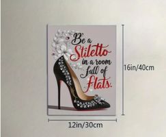 NEUES Leinwandbild Stiletto gerahmt 30x40cm - 224216