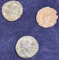 3 antike römische Münze aus Bronze