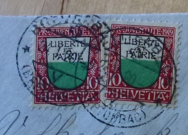Tutti i francobolli: ++ PJ Brief mit 2x J13 – Usato da Walkringen venduto da Casablanca777 1