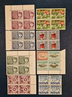 8x Briefmarken Probedruck 4er Blöcke, Testdrucke nur 7.--