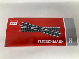 Fleischmann Spur N 9163 Kreuzung rechts 15 Grad, neu in OVP