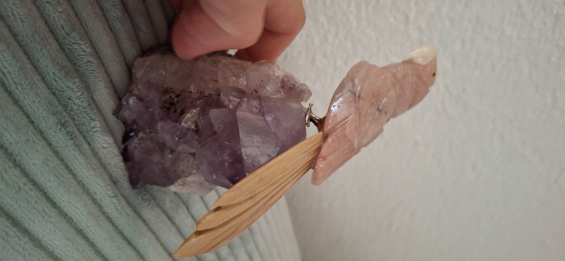 Tutte le decorazioni: Amethyst-Edelstein mit Papagei – Nuovo (secondo la descrizione) da Bülach venduto da cor_nfm8 4