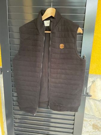 Junge Übergang Weste Gilet Jacke ohne Ärmel schwarz 176