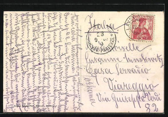 Cartoline postali: AK Bex, Vue general et la Dent du Midi – Usato da Berlin venduto da bartko-reher 1