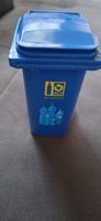 Miniatur Mülleimer PET Recycling blau Sammelobjekt
