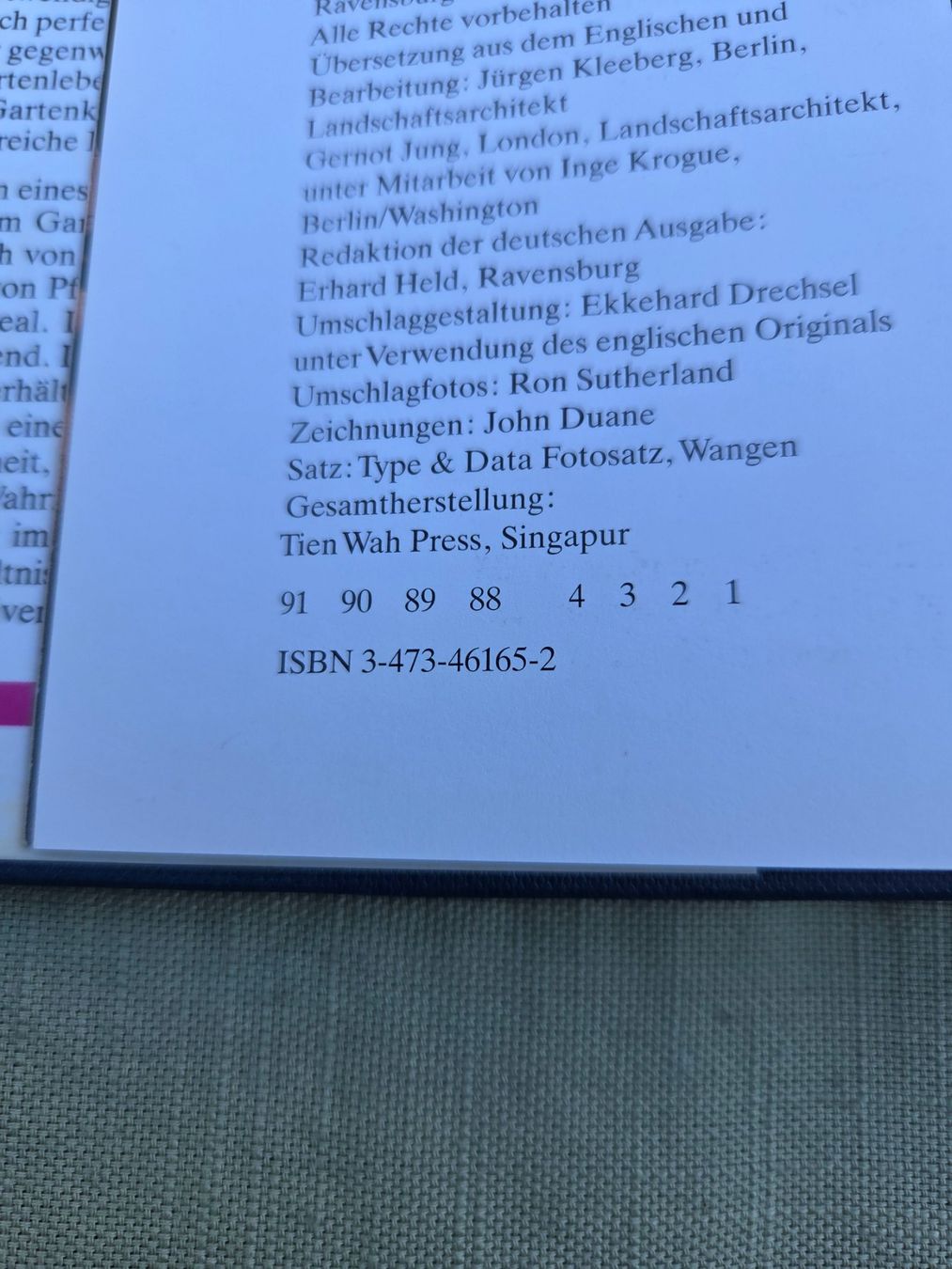 Bücher: Garten Design von Ravensburger – Gebraucht aus Hünenberg von pma_dm5g 2