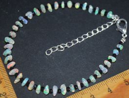 Armband L-4299 – Äthiopische Feuer Opal 4-6,5mm – 18+5cm