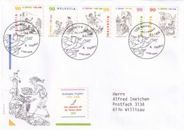 FDC Serie 966 - 970 Einzelmarken ET Genève 9.3.1999