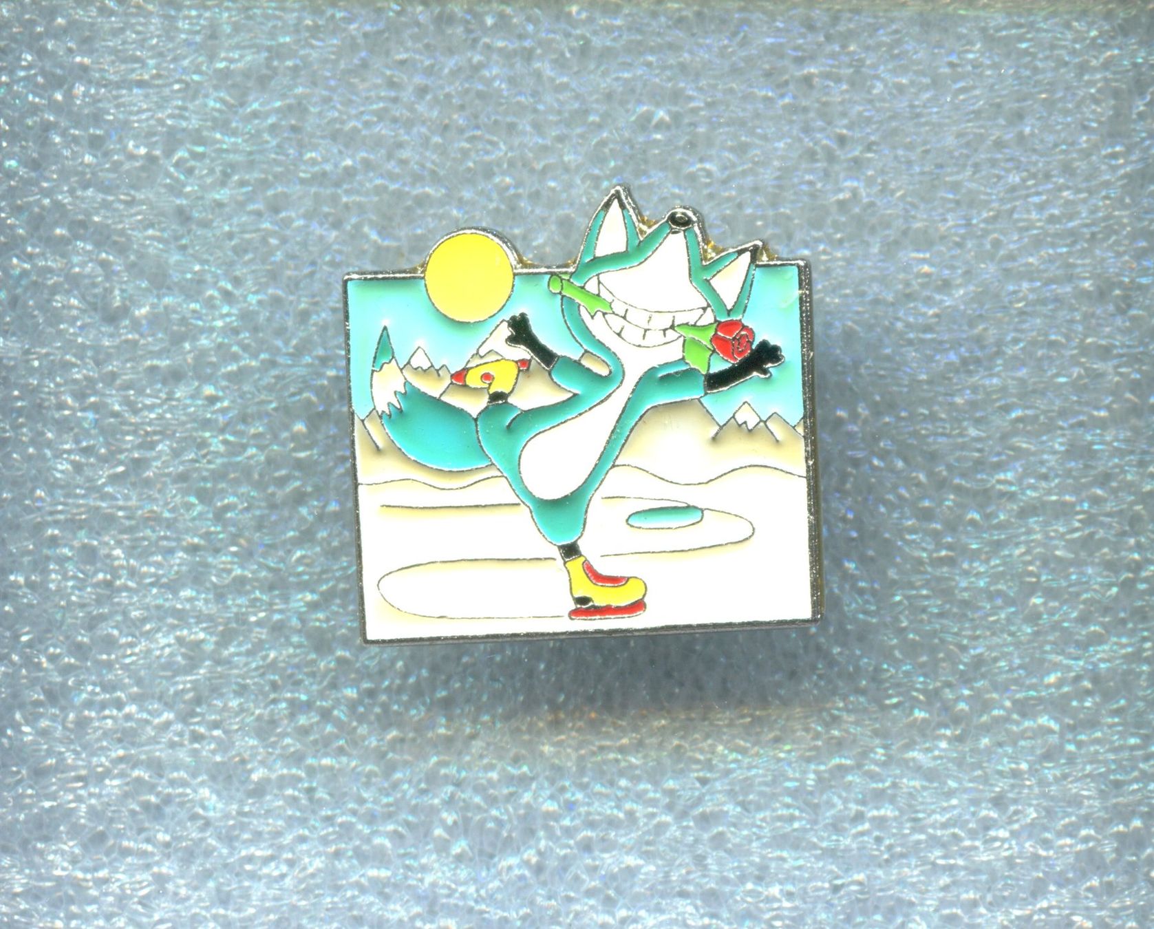 Placchette & Badge: Bankverein  Fuchs Topsy  Eisläufer – Usato da Winterthur venduto da Sammleroase