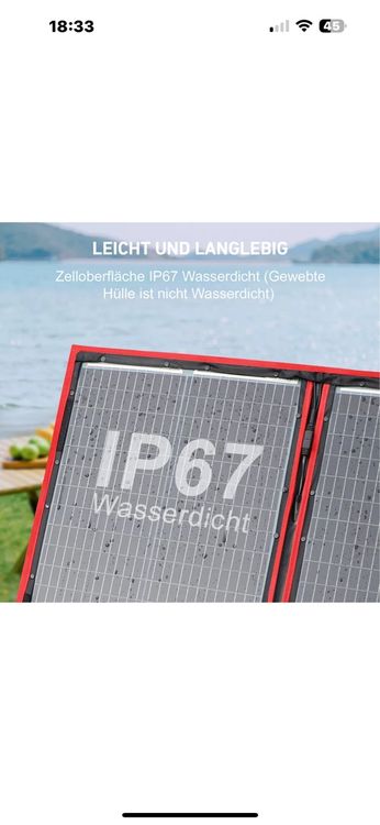 Dispositivi a energia solare: Faltbares Solarpanel, ideal fürs Camping! Neuwertig! – Nuovo e nell'imballaggio originale da Basel venduto da saly06 5