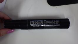 Pentel Permanent-Marker N50XL, Keilspitze breit, schwarz