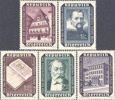 Österreich 989-993 Wiederaufbau der evangelischen Kirche **