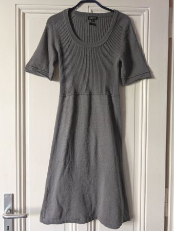 CLAUDIE PIERLOT : Robe en maille grise 36-38