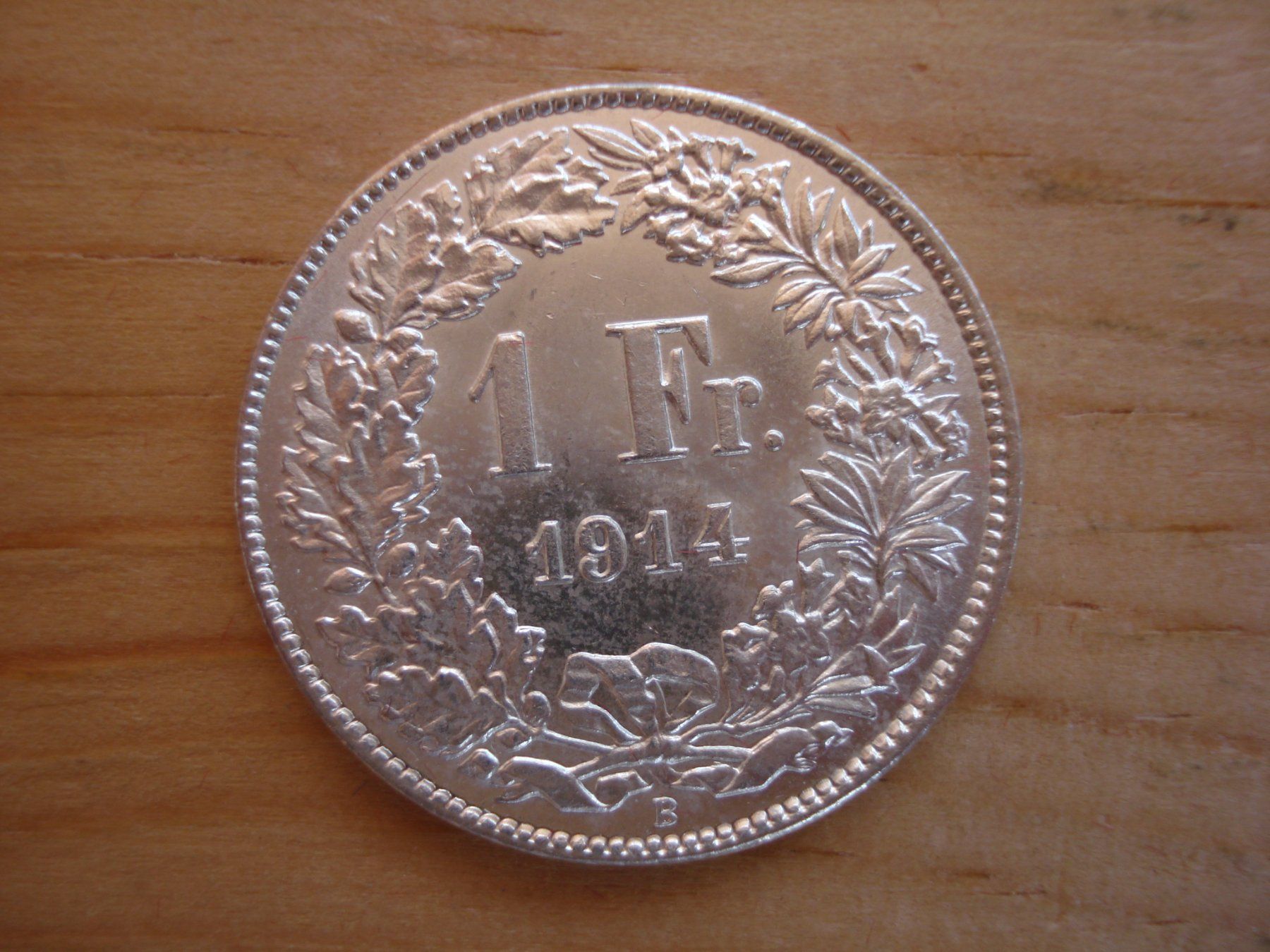 Tutti le monete: (C1) 1 Franken 1914 STGL – Usato da Erlach venduto da Net-Coins