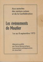 Les événements de Moutier 1975