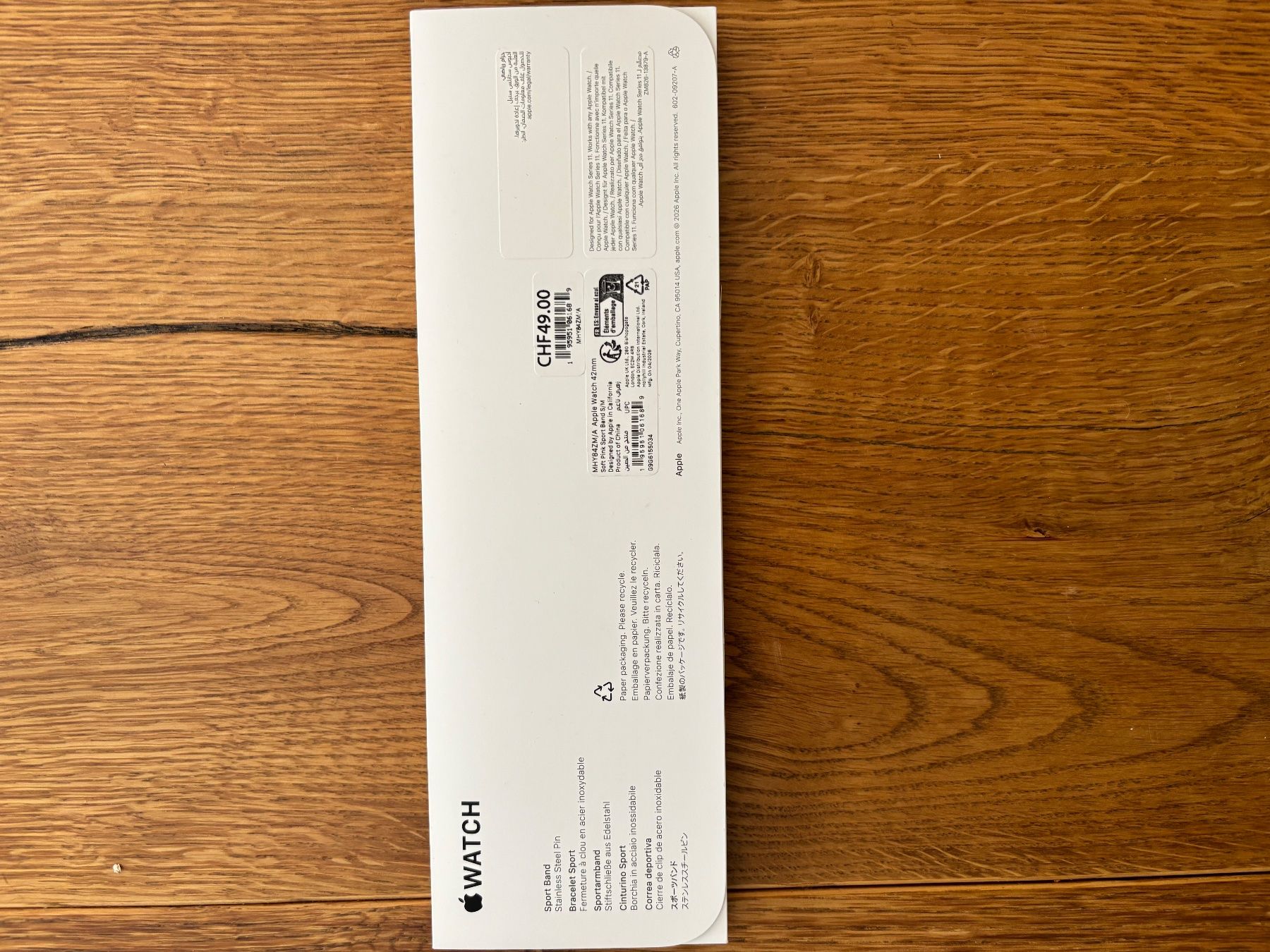 Apple Bracciali & Braccialetti: Apple Watch Sport Armband – Nuovo e nell'imballaggio originale da Schaffhausen venduto da 3er_Playteam 1