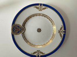 Teller Imperial Porcelain St. Petersburg blau gold