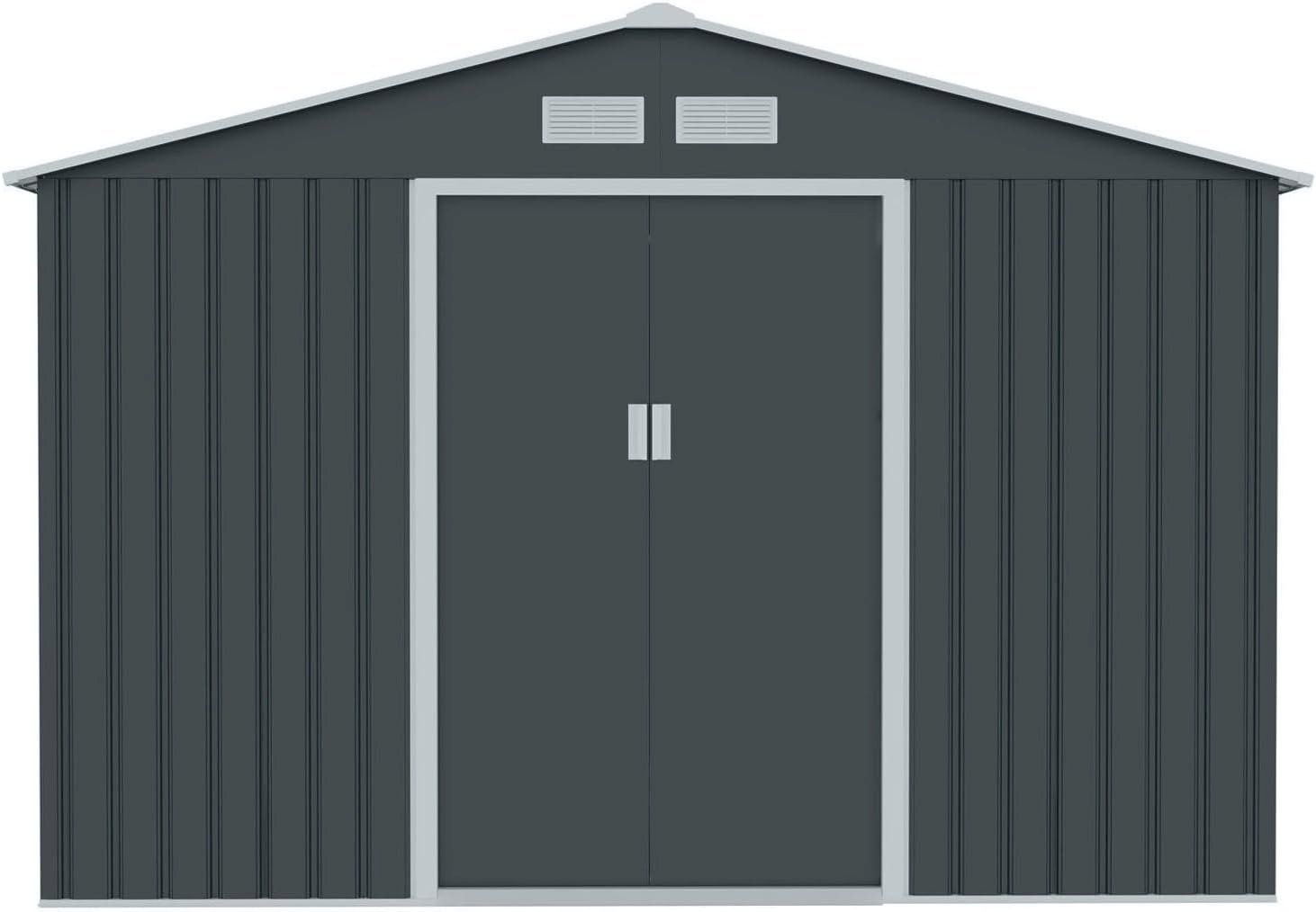 Gartenhäuser & Gewächshäuser: HATTORO S300 Metall Gerätehaus Grau – Neu und originalverpackt aus Bottighofen von zaap 2