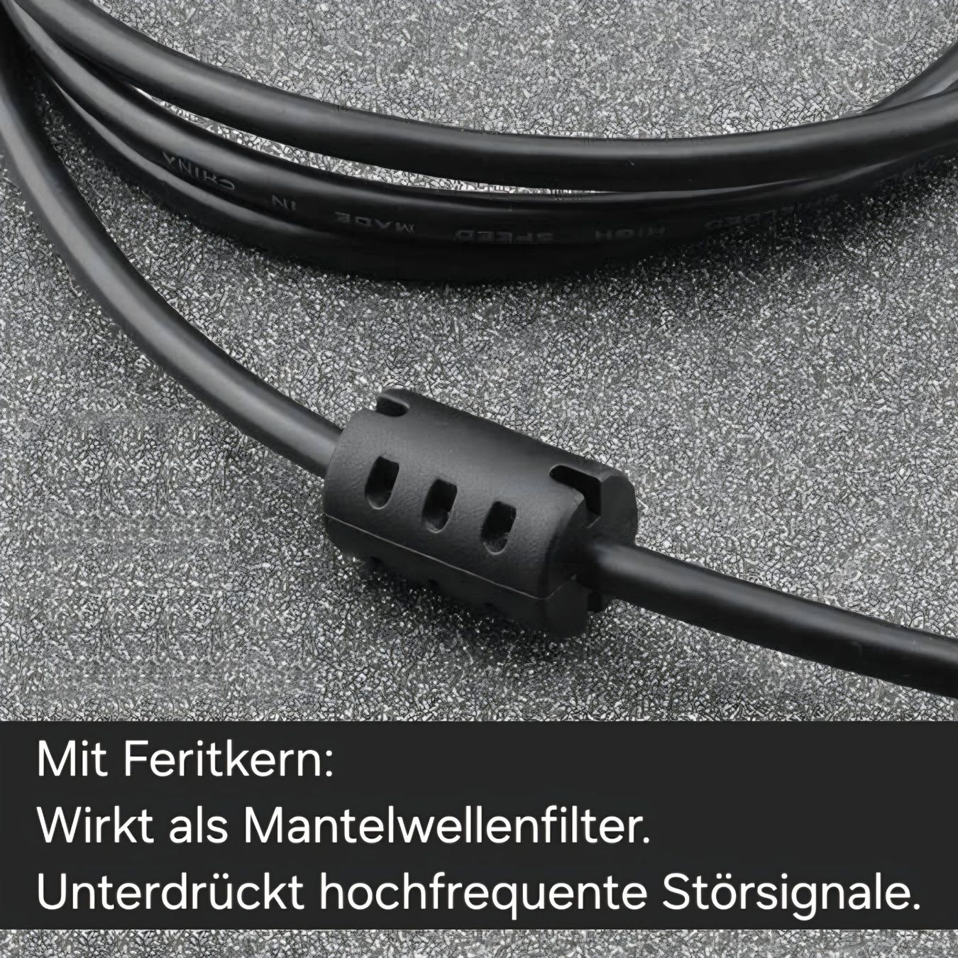 Kabel: USB‑B <> USB-A / 1,5 Meter / USB 2.0 / mit Feritkern / USB B – Neu und originalverpackt aus Uster von -FPS- 2